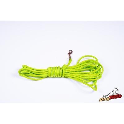 DogTech - Neonzöld, 7 mm/10 m, fogós, nyomkövető póráz