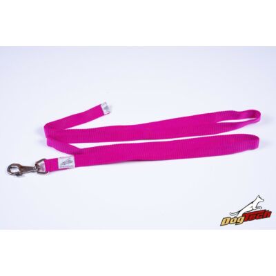 DogTech - Fogó nélküli, pink, 25 mm/200 cm, textil kutyapóráz